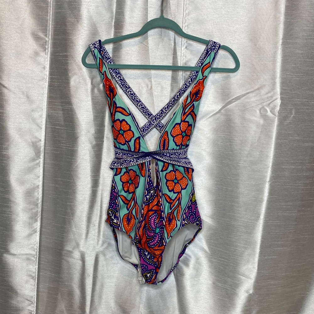 Trina Turk, One Piece Swim Suit, EUC Size 8